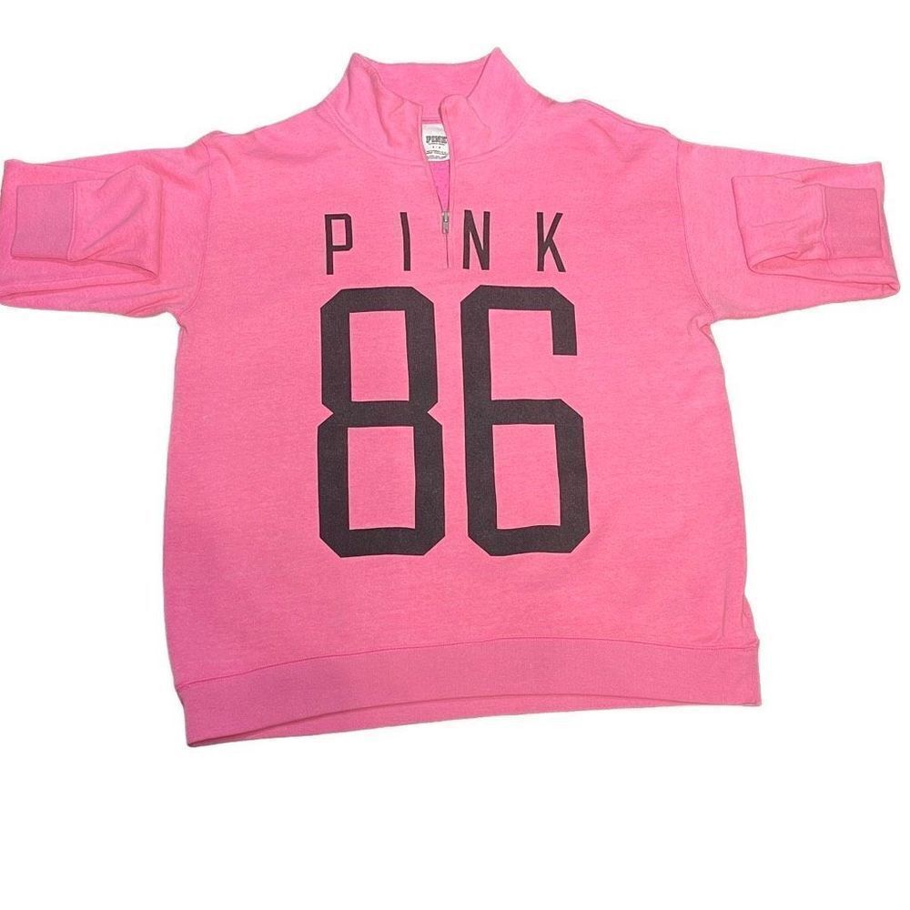 PINK 1/2 Zip Oversize Sweatshirt